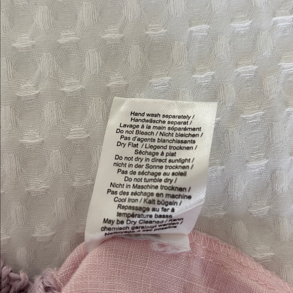 Poetry Anthropologie Linen Chuncky Knit Sweater Lavender Pink Women’s Medium - Picture 7 of 12